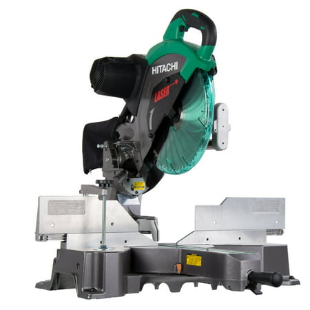 Factory-Reconditioned Hitachi C12RSH2 15 Amp 12 in. Dual Bevel Sliding Compound Miter Saw with Laser Marker (Best Dual Bevel Sliding Miter Saw)