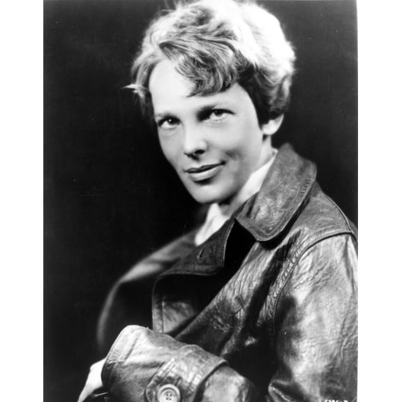 Amelia Earhart on Top Leather Jacket Photo Print (8 x 10)