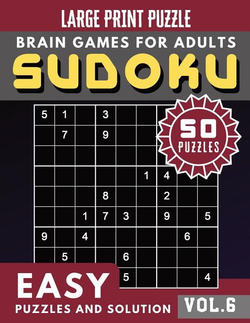 sudoku easy large print sudoku easy puzzle and brain games for adults