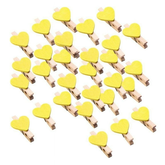 Clothespins Clothes Pins Colored - Crafts Photos Wooden Paper Picture Clips Colorful Decorative Little Clothes Pins for Hanging