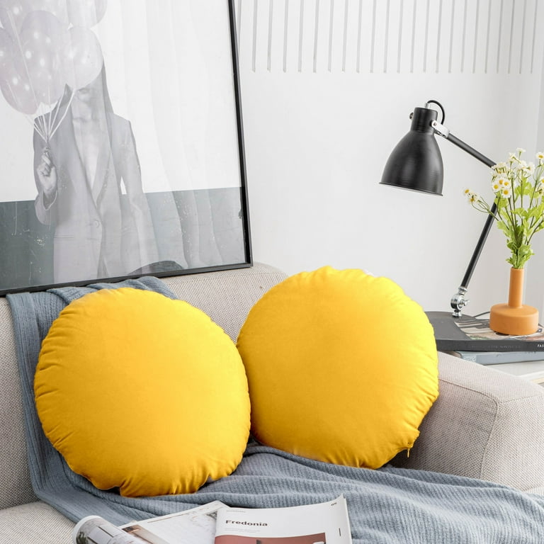 Round Pillow Cover Inch, Soft Decorative Throw Pillowcase
