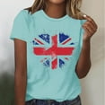 thumbnail image 2 of Otvok Independence T-Shirt for Women Independence Day Printed Tees Crew Neck Summer Short Sleeve Loose Fit Tops, 2 of 6
