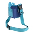 thumbnail image 3 of Bolsa para transportar botellas de agua, correa para el hombro, funda portátil para vasos con bolsillo para teléfono, ideal para picnic, deportes, Azul, 3 of 7