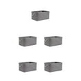 thumbnail image 1 of kurtrusly 1/2/3/5 Sturdy Storage Container With Wide Application - Easy And Efficient Organization Foldable Storage Box Storage Organizer grey 36*26*16 5PCS, 1 of 6