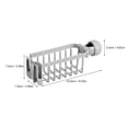thumbnail image 2 of JWDX Drain Rack Clearance! Sink Sponge Rack Stand Kitchen Faucet Storage Rack Sponge and Towel Rack Drain Basket Home Kitchen Cleaning Tools, Include 1X Drain Storage Basket, 2 of 2