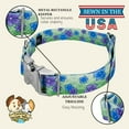 thumbnail image 4 of Country Brook Petz® Premium Blue April Blossoms Dog Collar Limited Edition, Medium, 4 of 4