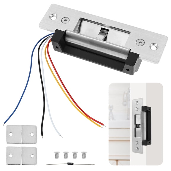 Heavy Duty Electric Door Strike Lock with Signal Feedback for Door Access Control System Fail Secure Fail Safe Adjustable Access Control Locksets Supports 12VDC