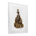 thumbnail image 3 of Stupell Industries Glam Girl Perched on Cases White Framed Print Under Glass design by Ziwei Li, 16 x 13, 3 of 10