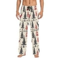 thumbnail image 7 of FORMRS Mens Pajama Pants with Pockets Soft Cotton Sleepwear Lounge Bottoms, Sizes S-2XL, Red Deer, 7 of 7