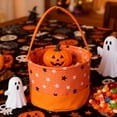 thumbnail image 5 of HUISZJ Halloween Bag Candy Bulk, Reusable Goody Fabric Candy Bucket with Handle, Halloween Trick or Treat Bags for Party Home Supplies (G), 5 of 8