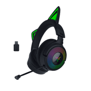 Razer Kraken Kitty V3 Pro Wireless RGB Kitty Headset for Gaming and Streaming, Black