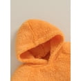 thumbnail image 5 of nvzhuang Infant Baby Fuzzy  Jumpsuit Ghost Face Print Long Sleeve Hood Romper Toddler Clothes, 5 of 8