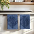thumbnail image 7 of Navy Blue Coral Kitchen Towels Set of 2, Coastal Summer Beach Ocean Buralp Absorbent Dish Towels for Kitchen, Microfiber Hand Towel, Quick Drying Tea Towel for Cleaning Decorative Dishcloths, 7 of 7