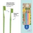 thumbnail image 5 of TEPE Good Regular Soft Bristle Toothbrush – Bioplastic Adult Toothbrushes, 3 Pack, 5 of 7