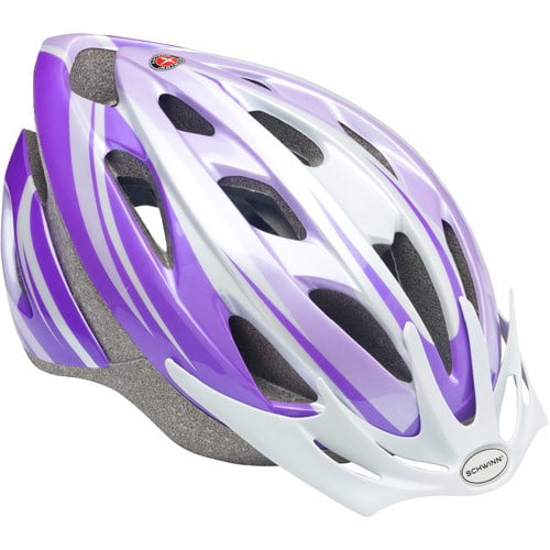 girls purple bike helmet