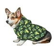 thumbnail image 6 of Goofa Broccoli 3 Pattern Small Dog Sweater Hoodies Pet Grey Hooded Soft Fleece Sweatshirts with Pocket Fall Winter Puppy Cat Sweaters Warm Clothes-X-Small, 6 of 8