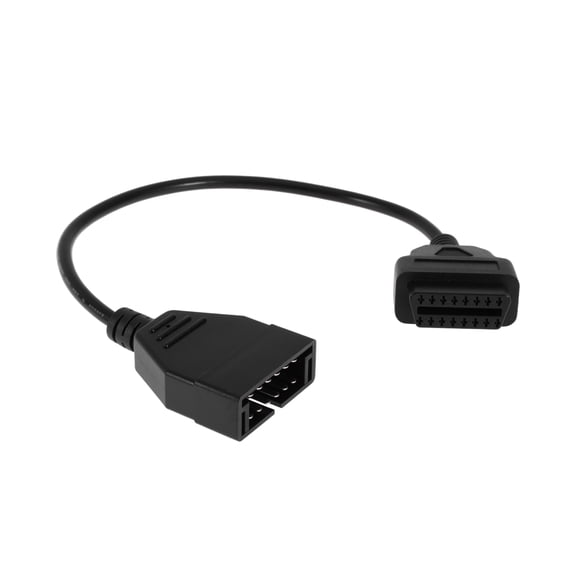 Car Diagnostic Connector Adapter Extension Cable 12 Pin OBD1 to 16 Pin OBD2 Diagnostic Cable 12V 40cm 1 Pc