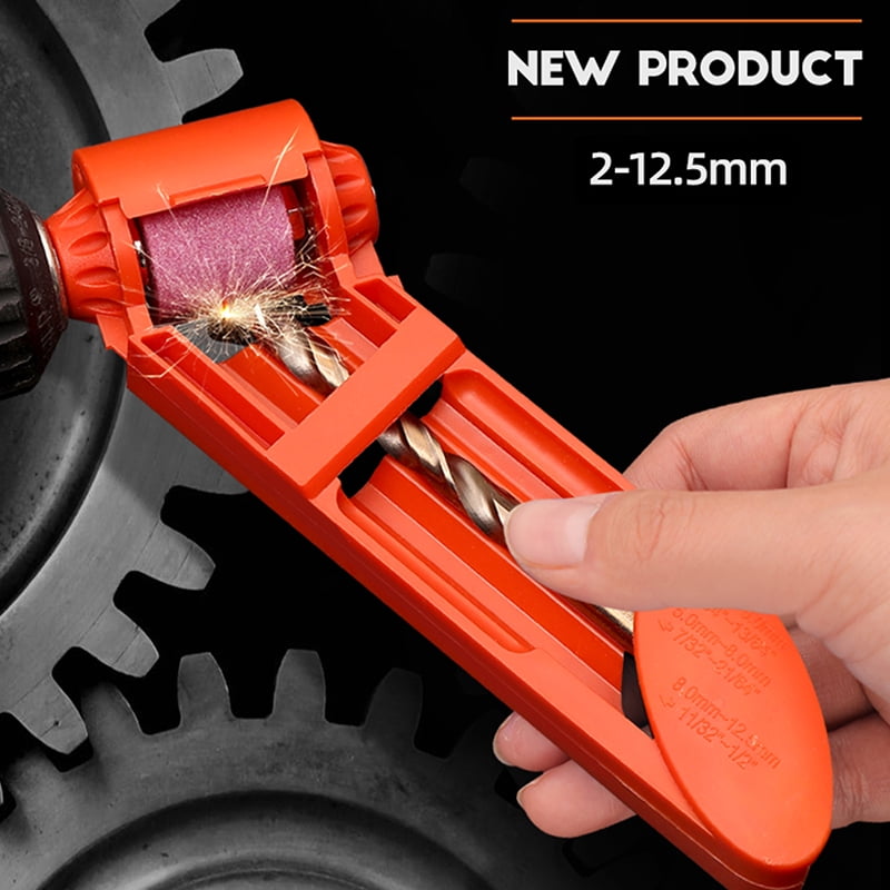 (Blue)Grinding Wheel Drill Bit Sharpener Drill Bits Set Sharpener For