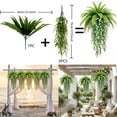 thumbnail image 4 of Deeceymbur 4 Pack Artificial Wall Plants Persian Leaf Fern Hanging Greenery Simulated Plastic Faux for Indoor Home Office Shop Decoration Maintenance Free, 4 of 8