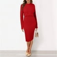thumbnail image 5 of SRZYMJ Womens Sweater Sets Winter Cable Knit 2 Piece Outfits Sweater Skirt Set, 5 of 5