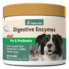 NaturVet Digestive Enzymes - Plus Probiotics & Prebiotics – Helps Support Diet Change & A Healthy Digestive Tract – 4oz Powder - for Dogs & Cats