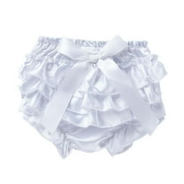 Fengyings Infant Boys Girls Diaper Covers Bloomer Mesh Ruffled Tiered Bloomers Elastic Briefs Cute Cotton Girl Shorts