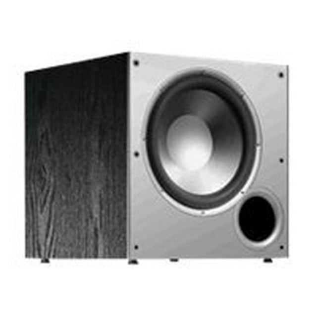 Polk Audio PSW10 Subwoofer Alimenté 10 Pouces - Technologie de Port de Puissance, jusqu'à 100 Watts, Basses Puissantes en Design Compact, Installation Facile avec Systèmes de Cinéma Maison Noir
