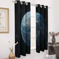 thumbnail image 2 of Blackout Curtains Decor Starlit Sky for Bedroom Living Room Grommet Window Drapes 2 Panel Set, 2 of 5