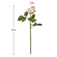 thumbnail image 6 of 5 Pcs Artificial Roses Flowers 24" Real Touch Silk Roses Bouquet Long Stem Fake Roses for Flower Arrangements Home Party Wedding Table Centerpieces, Peach Pink, 6 of 6