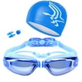 thumbnail image 6 of Cheers US UV Anti Fog Mirrored Swim Goggles and Cap for Adult Men Women Youth Kids Child, 6 of 7