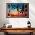 thumbnail image 2 of Elephant Stock Window To Colorful Beach Wall Art - Horizontal Canvas Wall Art - Living Room Wall Decor - Beach Canvas - Black And Blue Decor - 24" x 16", 2 of 8