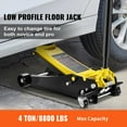 thumbnail image 5 of KFFKFF Low Profile Floor Jack, 4 Ton Low Stance Ground Lift, Robust Steel Sport Ground Lift with Twin Pistons Speedy Elevation Pump, Ground Lift Elevation Scope 3.35"-19.69", 5 of 9