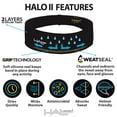 thumbnail image 2 of Halo II Headband, Navy, 2 of 6
