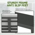 thumbnail image 4 of Aluminum Outdoor Patio Furniture Set 5 Seat, Patio Conversation Set with Durable Mesh Rope Weaving, Wide Armrests and Seats, Metal Sofa Set for Patio Grey, 4 of 7