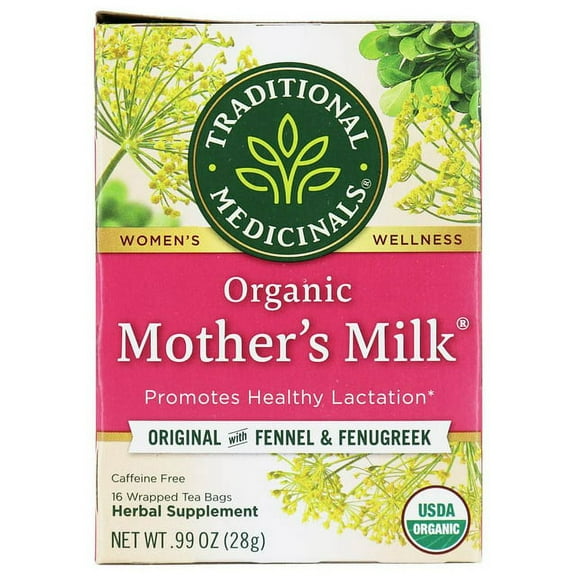 Traditional Medicinals Organic Herbal Tea Bags, Mother's Milk 16 ea (Pack of 2)