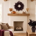 thumbnail image 2 of My Texas House Halloween Layered Foliage Wreath, Plum, 24", 2 of 5