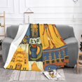 thumbnail image 1 of Egypt Tribe Series Print Ultra-Soft Micro Fleece Blanket Perfect For Bed, Sofa,, 1 of 9
