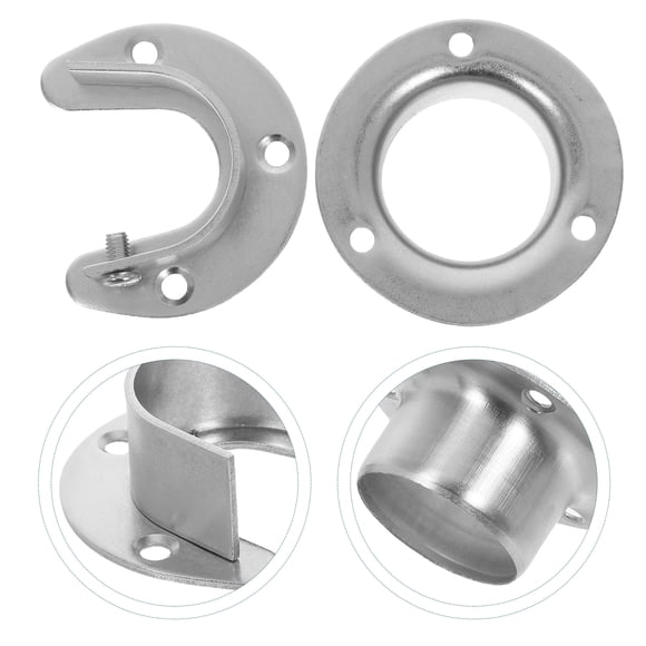 TEHAUX 4Jgo Soportes En Acero Inoxidable Para Barras De Con Base De Para Montaje