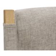 thumbnail image 4 of Clara Bar Height Stool in Contemporary Slate Gray Linen Fabric on Solid Wood, 4 of 8