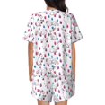 thumbnail image 3 of Naloa Rabbit Eating Women's Short-Sleeved Pajama Set, Loungewear, Summer pajamas, Breathable Cozy - Large, 3 of 9