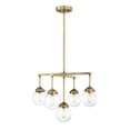 thumbnail image 1 of Meridian M10041NB 5 Light Chandelier - Natural Brass, 1 of 1