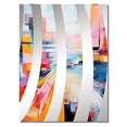 thumbnail image 2 of Designart "Spiral of Speed in Colorful Cubism III" Abstract Collages Oversized Wall Mirror - Modern Abstract Bathroom Decorative Wall Mirror - Multiple Color Options, 2 of 6