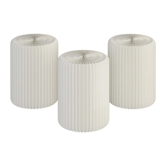 Soporte Cilíndrico Plegable para Pasteles, Soporte Redondo para Ceremonias Y Bodas, Soporte para Bolsas de Zapatos, Soporte para Arreglos Florales, So 3 piezas de 38 cm