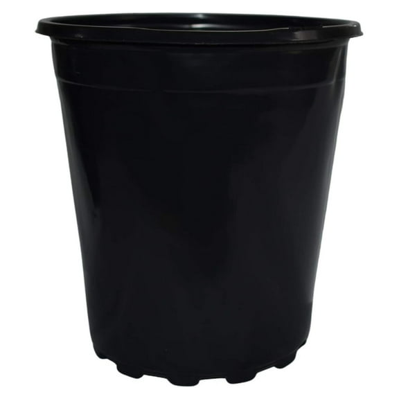 1.5 Gallon Black Plastic Nursery Pot (Trade 2 Gallon Size) (25)
