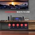 thumbnail image 2 of Amplificador de potencia Pyle de 4 canales, 1000 W, Bluetooth con reproductor de DVD, 2 of 7