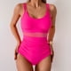 thumbnail image 5 of Bikini Trajes de Baño de Mujer 2025 Primavera de la Moda Sexy Color Sólido Bikini Traje de Baño Conjunto, Traje de Baño con Falda, 5 of 9