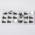 thumbnail image 1 of ZOUSSIQI Rhinestone Triangle Flat Back Crystal Glass NO Hotfix Sew On Rhinestones Crystal for Decoration Dress Clothing Jewelry Accessories - (Color: Black Diamond/Size: 22mm-24pcs) CA919-42099, 1 of 2