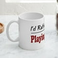 thumbnail image 4 of CafePress - Rather Be Playing Bridge Mug - 11 oz Ceramic Mug - Novelty Coffee Tea Cup, 4 of 6