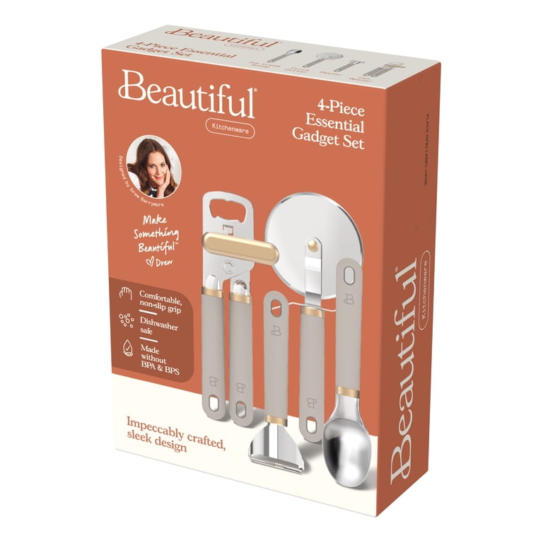 Beautiful 4-Piece Essentials Gadget Set, Porcini Taupe by Drew