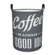 thumbnail image 1 of Fotbe Coffee Is Always A Good Idea Cesto de Ropa con Asas, Cesto Impermeable de Gran Capacidad, Bolsa de Lavado para Dormitorio, Cesto de Ropa con Ruedas y Asas-Medium, 1 of 6